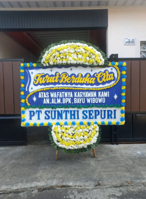 Papan Bunga Duka di Rancabali